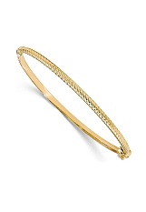 gold nice polished textured toddler bangle